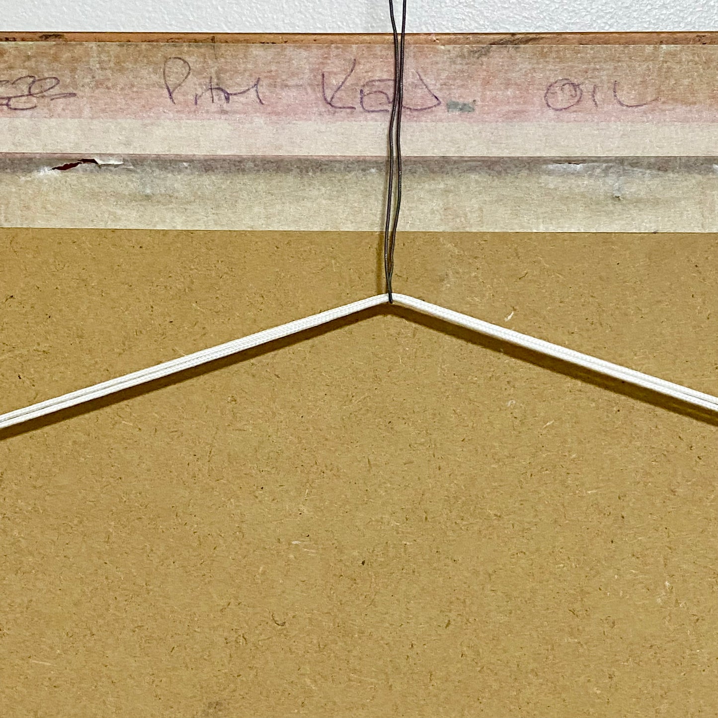 Vintage Rural Snow Field Tree Cottage Scene Painting On Board Signed Gilt Framed