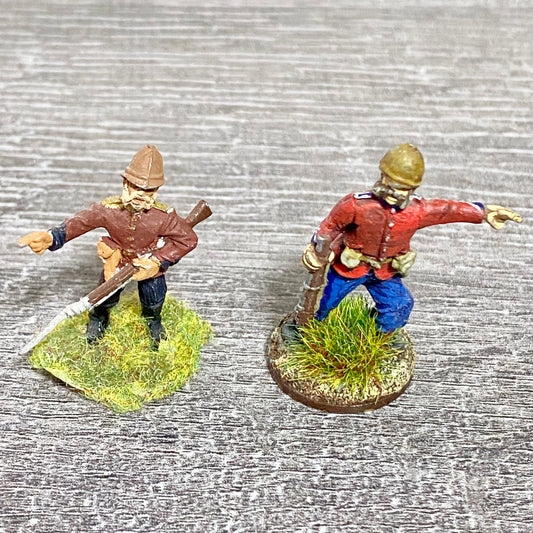 2x 28mm 24th Regiment Of Foot Painted Metal Miniatures Zulu 1879 War Games #5
