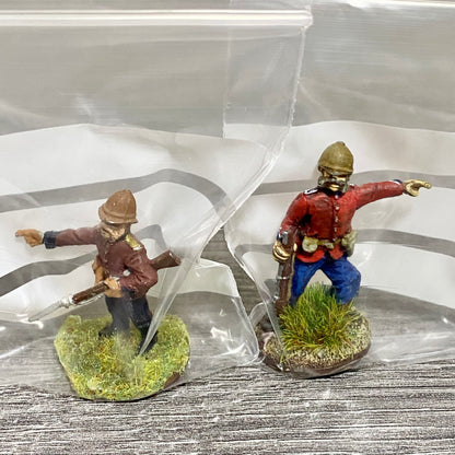 2x 28mm 24th Regiment Of Foot Painted Metal Miniatures Zulu 1879 War Games #5