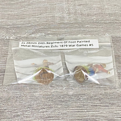 2x 28mm 24th Regiment Of Foot Painted Metal Miniatures Zulu 1879 War Games #5