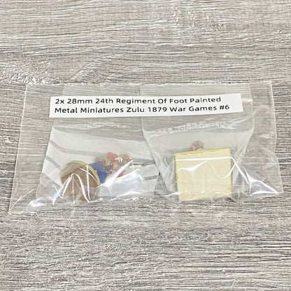 2x 28mm 24th Regiment Of Foot Painted Metal Miniatures Zulu 1879 War Games #6