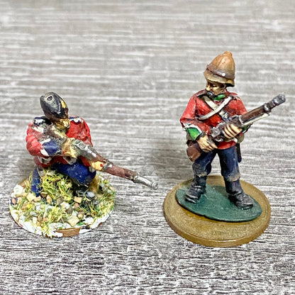 2x 28mm 24th Regiment Of Foot Painted Metal Miniatures Zulu 1879 War Games #8