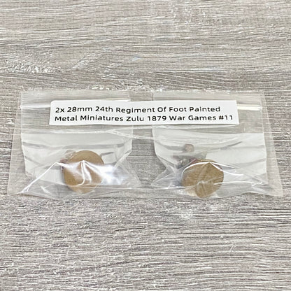 2x 28mm 24th Regiment Of Foot Painted Metal Miniatures Zulu 1879 War Games #11