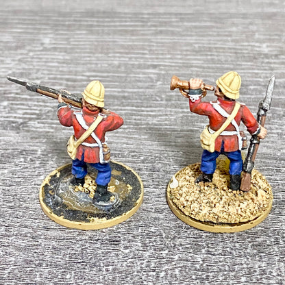 2x 28mm 24th Regiment Of Foot Painted Metal Miniatures Zulu 1879 War Games #14