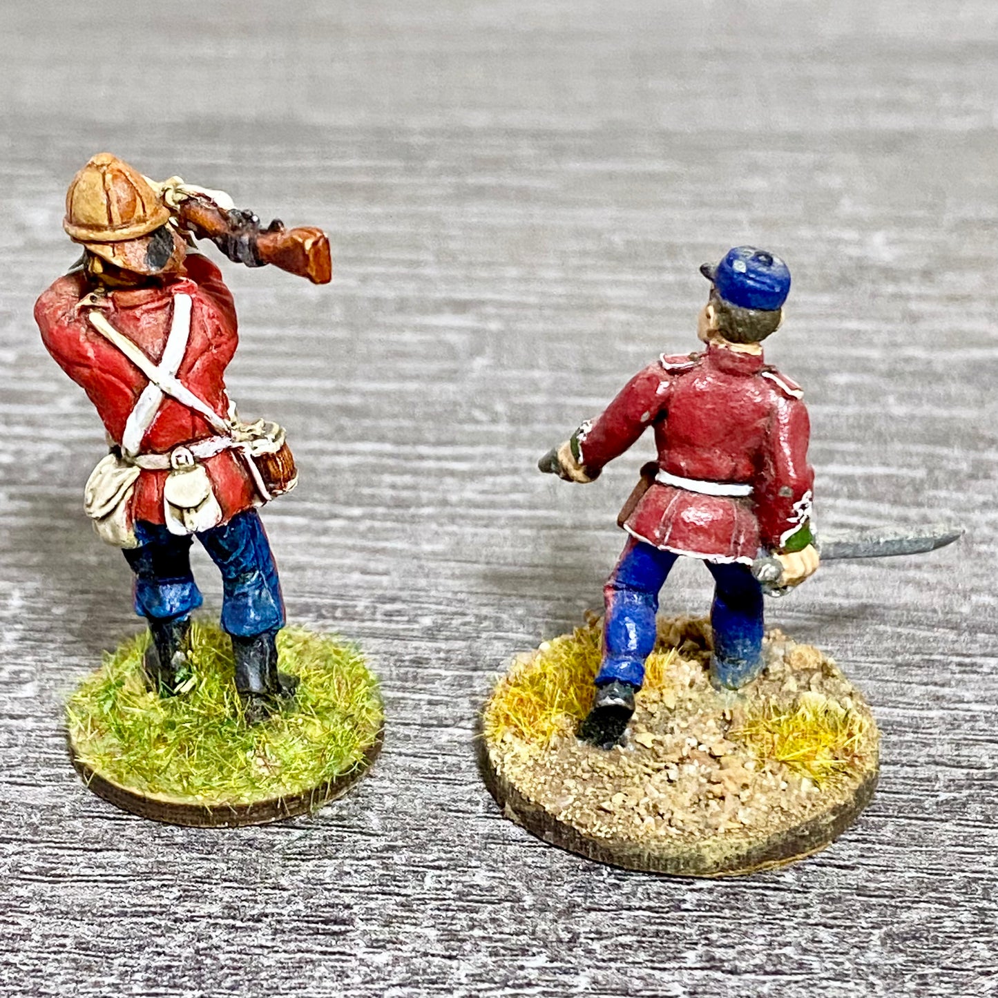 2x 28mm 24th Regiment Of Foot Painted Metal Miniatures Zulu 1879 War Games #17