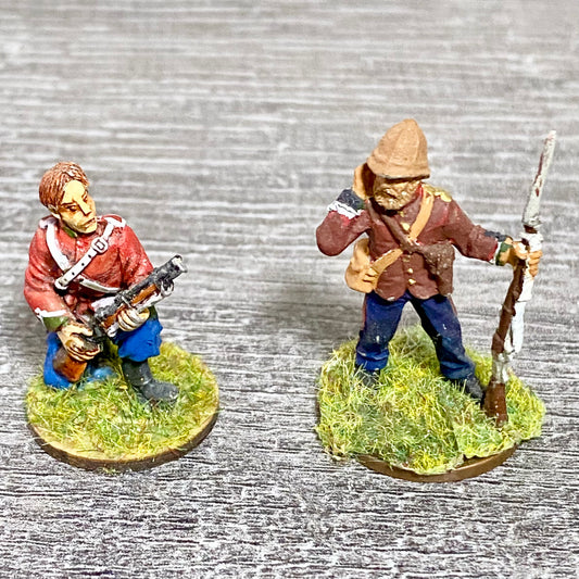 2x 28mm 24th Regiment Of Foot Painted Metal Miniatures Zulu 1879 War Games #18