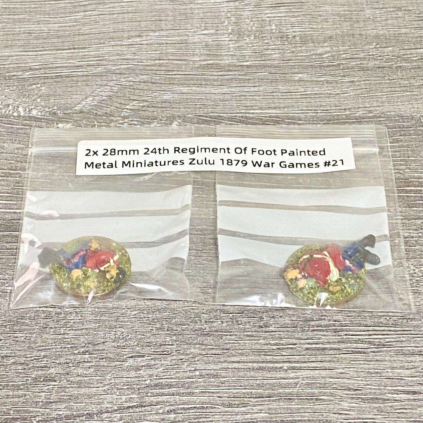 2x 28mm 24th Regiment Of Foot Painted Metal Miniatures Zulu 1879 War Games #21