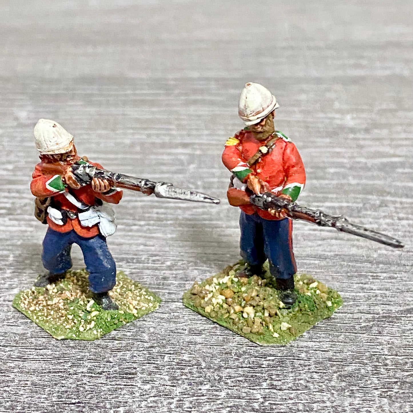 2x 28mm 24th Regiment Of Foot Painted Metal Miniatures Zulu 1879 Wargames #1