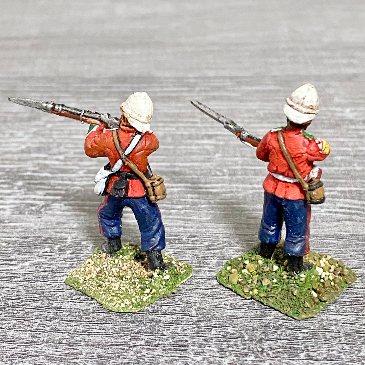 2x 28mm 24th Regiment Of Foot Painted Metal Miniatures Zulu 1879 Wargames #1