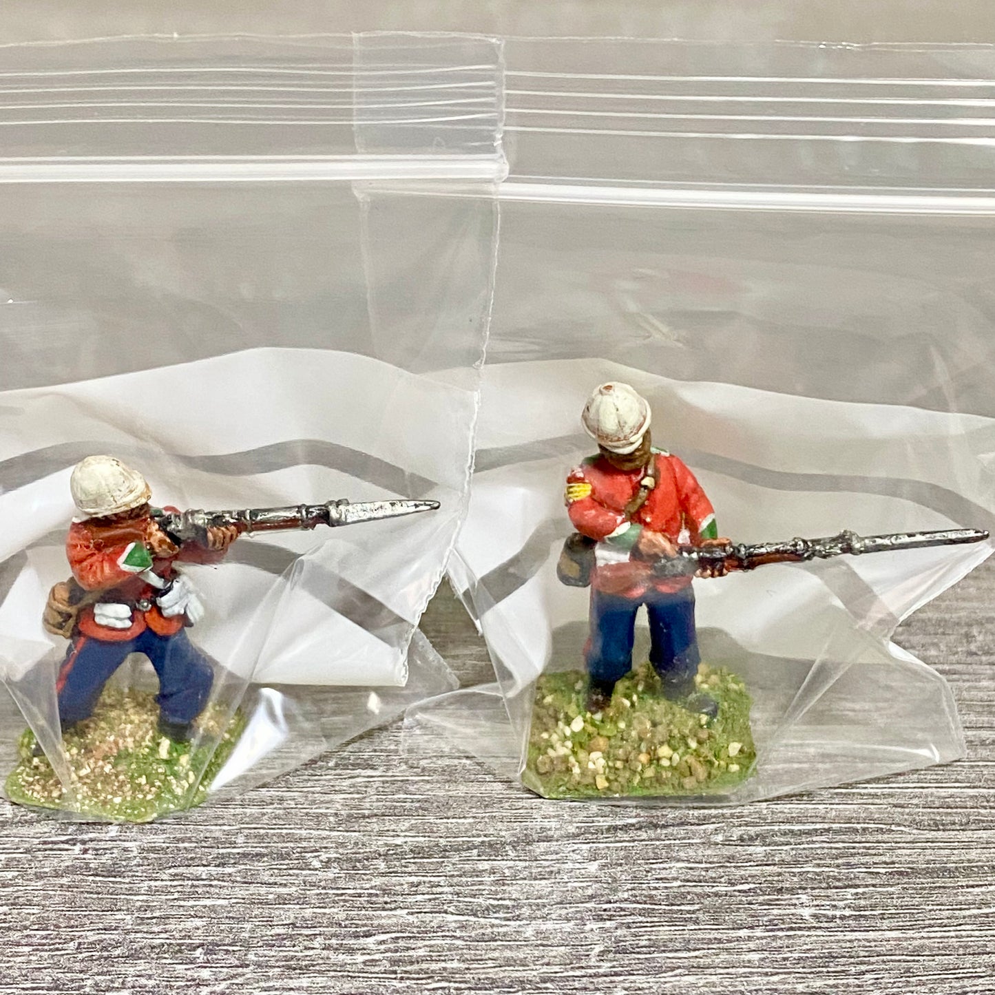2x 28mm 24th Regiment Of Foot Painted Metal Miniatures Zulu 1879 Wargames #1