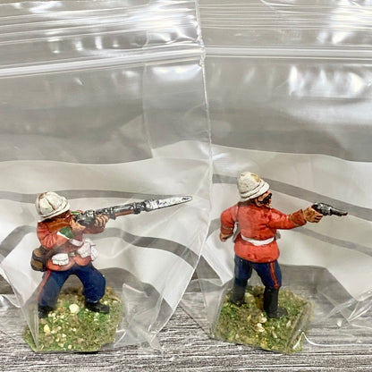 2x 28mm 24th Regiment Of Foot Painted Metal Miniatures Zulu 1879 Wargames #2