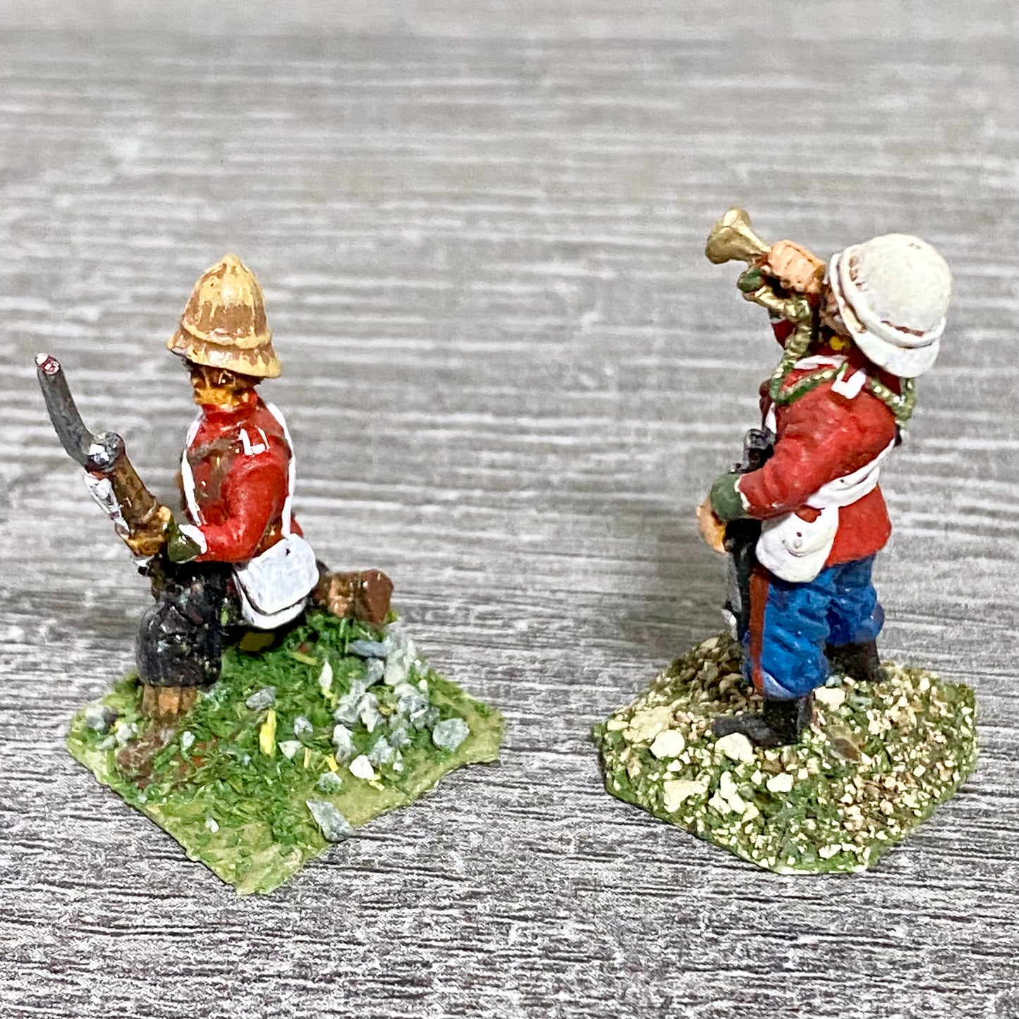 2x 28mm 24th Regiment Of Foot Painted Metal Miniatures Zulu 1879 Wargames #3