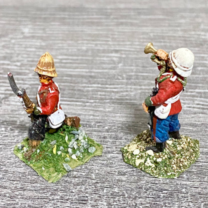 2x 28mm 24th Regiment Of Foot Painted Metal Miniatures Zulu 1879 Wargames #3