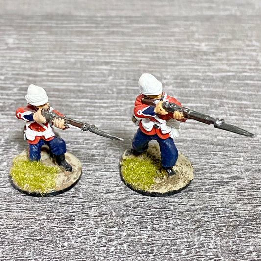 2x 28mm 24th Regiment Of Foot Painted Metal Miniatures Zulu 1879 Wargames #12