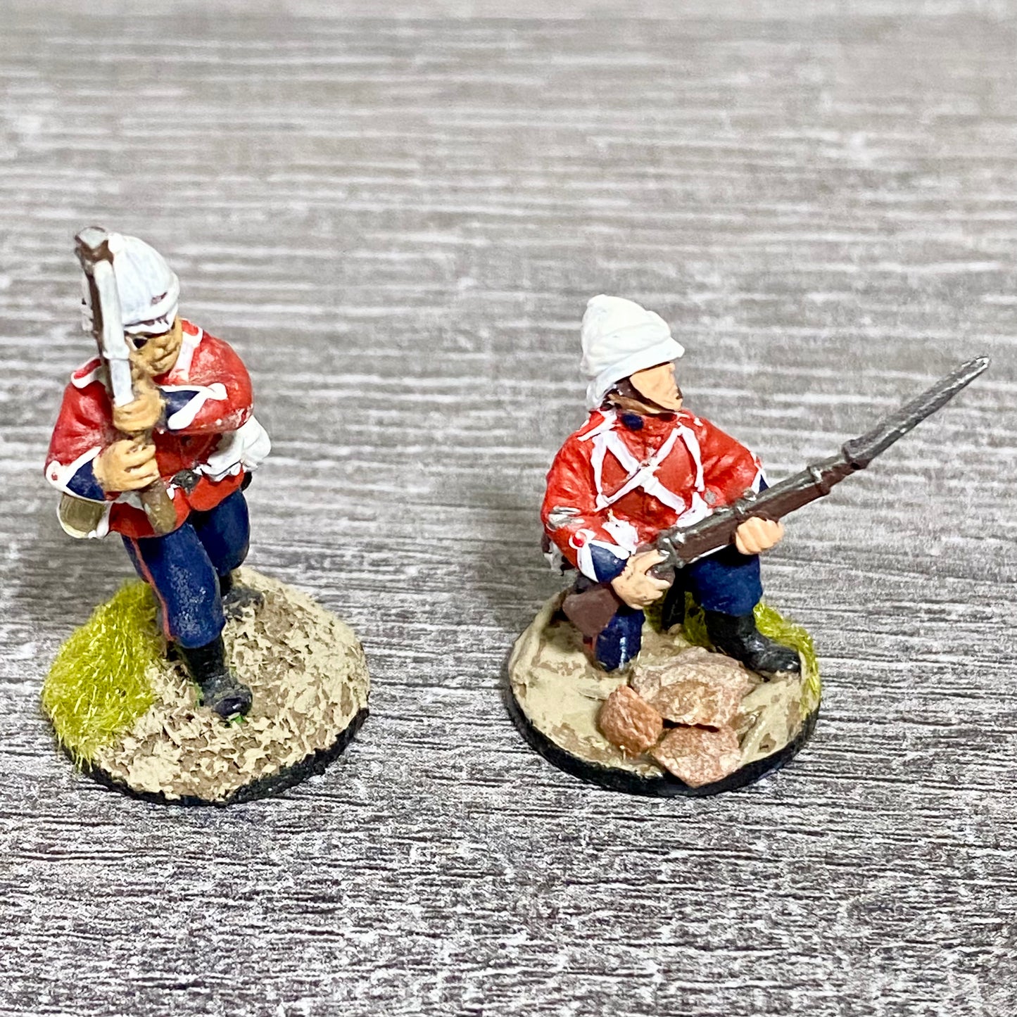 2x 28mm 24th Regiment Of Foot Painted Metal Miniatures Zulu 1879 Wargames #14