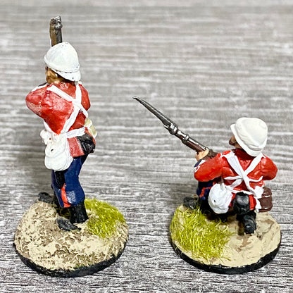 2x 28mm 24th Regiment Of Foot Painted Metal Miniatures Zulu 1879 Wargames #14
