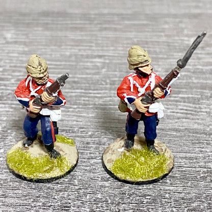 2x 28mm 24th Regiment Of Foot Painted Metal Miniatures Zulu 1879 Wargames #17