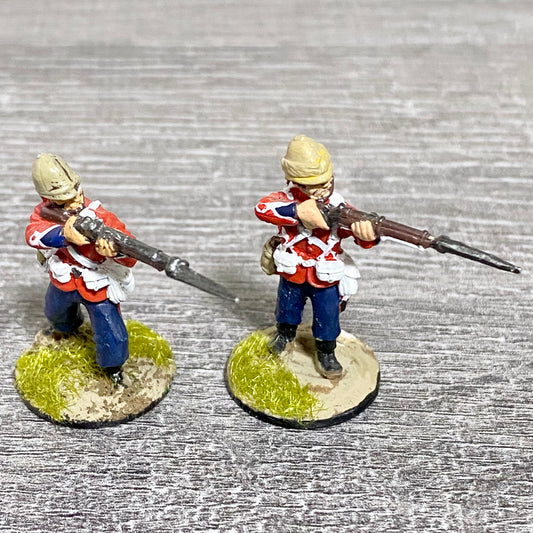2x 28mm 24th Regiment Of Foot Painted Metal Miniatures Zulu 1879 Wargames #18