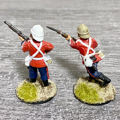 2x 28mm 24th Regiment Of Foot Painted Metal Miniatures Zulu 1879 Wargames #19