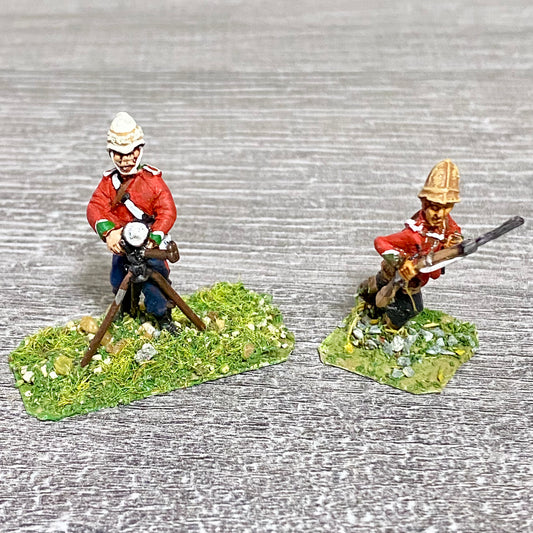 2x 28mm 24th Regiment Of Foot Painted Metal Miniatures Zulu 1879 Wargames #23