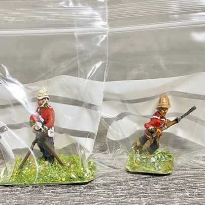 2x 28mm 24th Regiment Of Foot Painted Metal Miniatures Zulu 1879 Wargames #23
