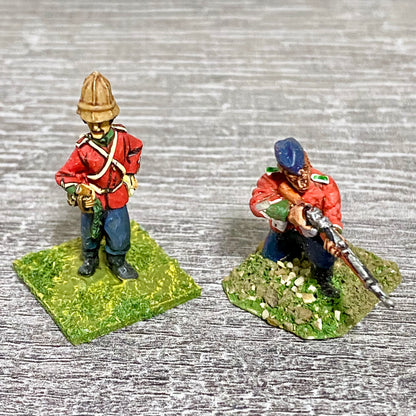 2x 28mm 24th Regiment Of Foot Painted Metal Miniatures Zulu 1879 Wargames #24