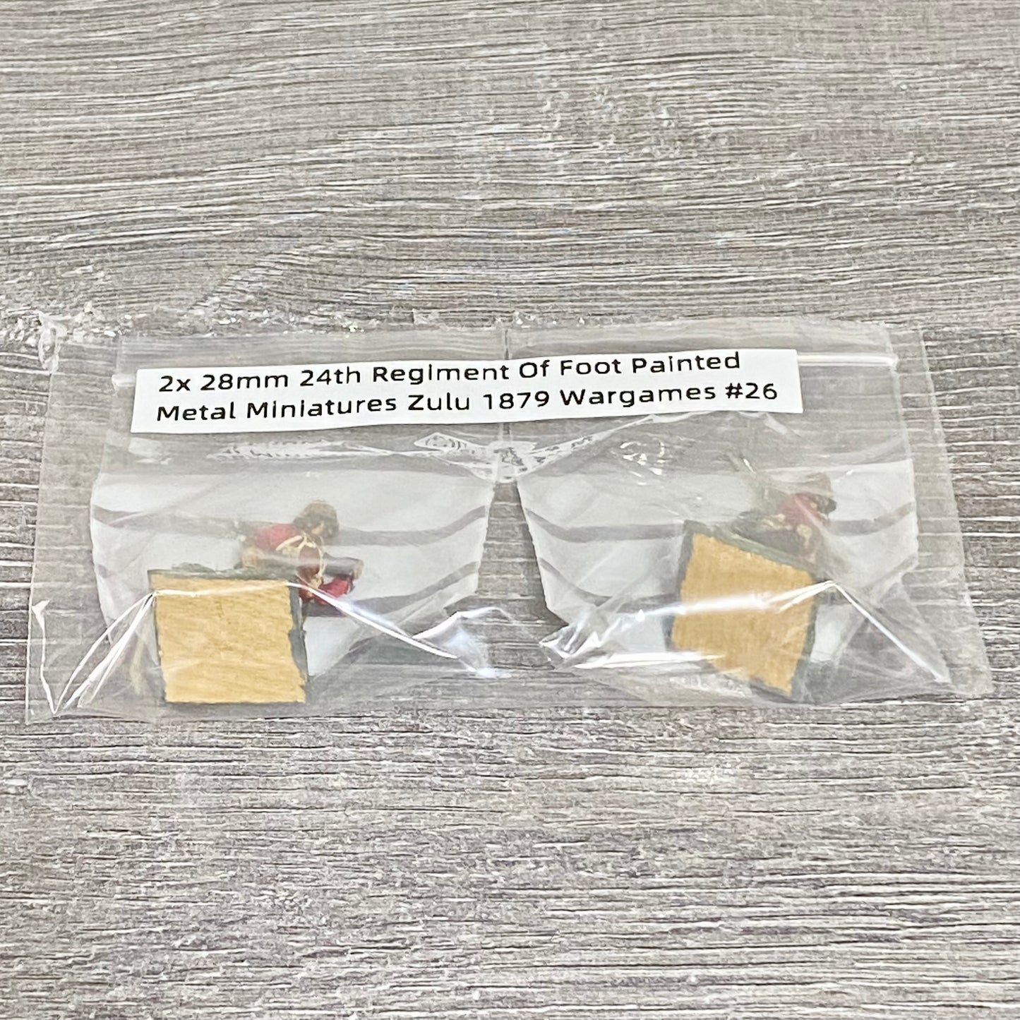 2x 28mm 24th Regiment Of Foot Painted Metal Miniatures Zulu 1879 Wargames #26