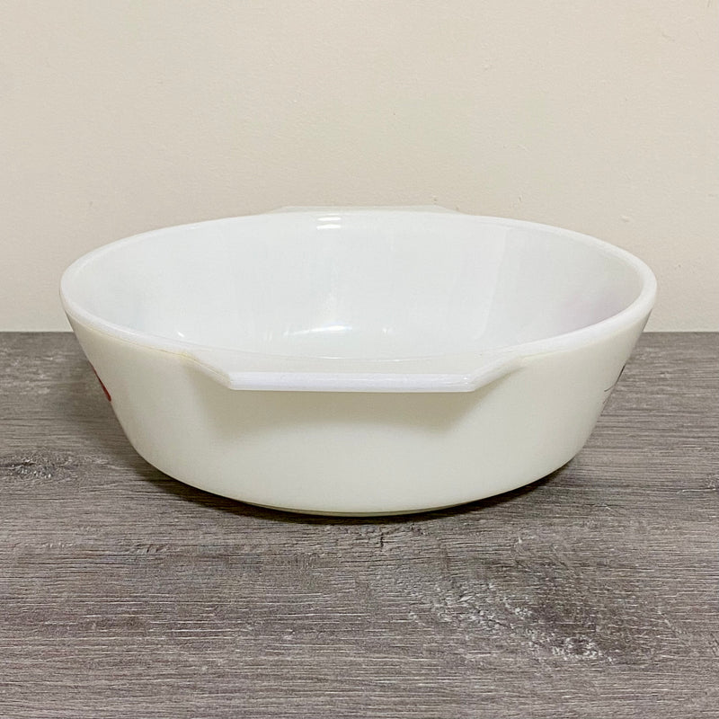 Vintage June Rose Floral Pattern Round Pyrex JAJ 7.5” Art Deco Casserole Dish