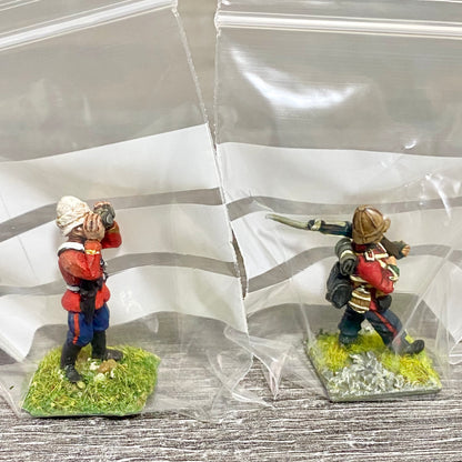 2x 28mm 24th Regiment Of Foot Painted Metal Miniatures Zulu 1879 Wargames #28