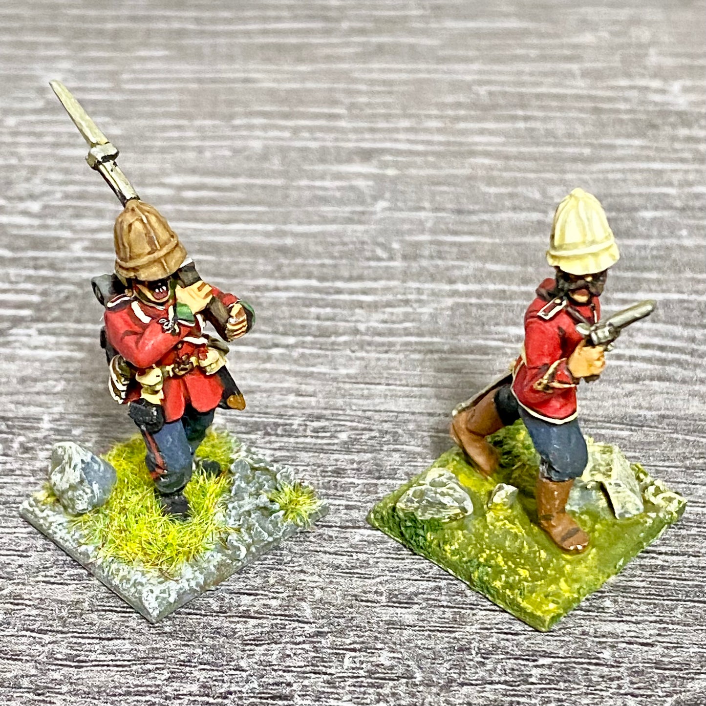 2x 28mm 24th Regiment Of Foot Painted Metal Miniatures Zulu 1879 Wargames #29