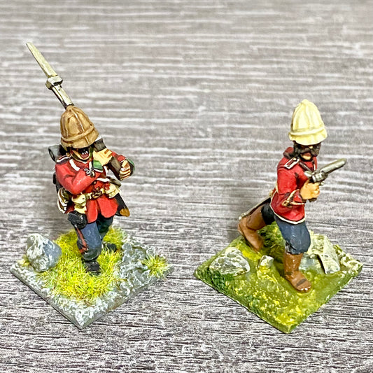 2x 28mm 24th Regiment Of Foot Painted Metal Miniatures Zulu 1879 Wargames #29