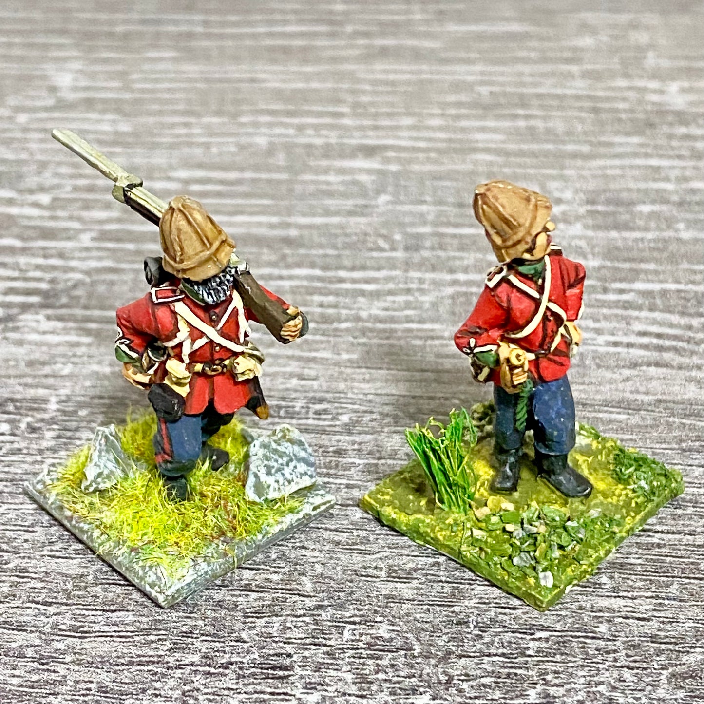 2x 28mm 24th Regiment Of Foot Painted Metal Miniatures Zulu 1879 Wargames #30