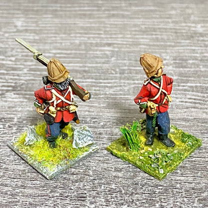 2x 28mm 24th Regiment Of Foot Painted Metal Miniatures Zulu 1879 Wargames #30