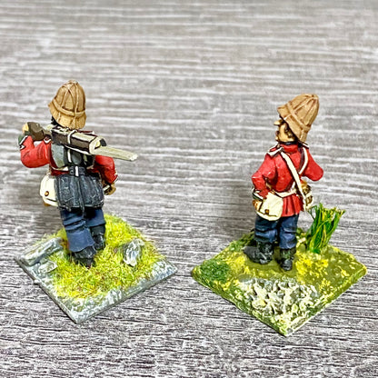 2x 28mm 24th Regiment Of Foot Painted Metal Miniatures Zulu 1879 Wargames #30