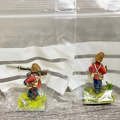 2x 28mm 24th Regiment Of Foot Painted Metal Miniatures Zulu 1879 Wargames #30