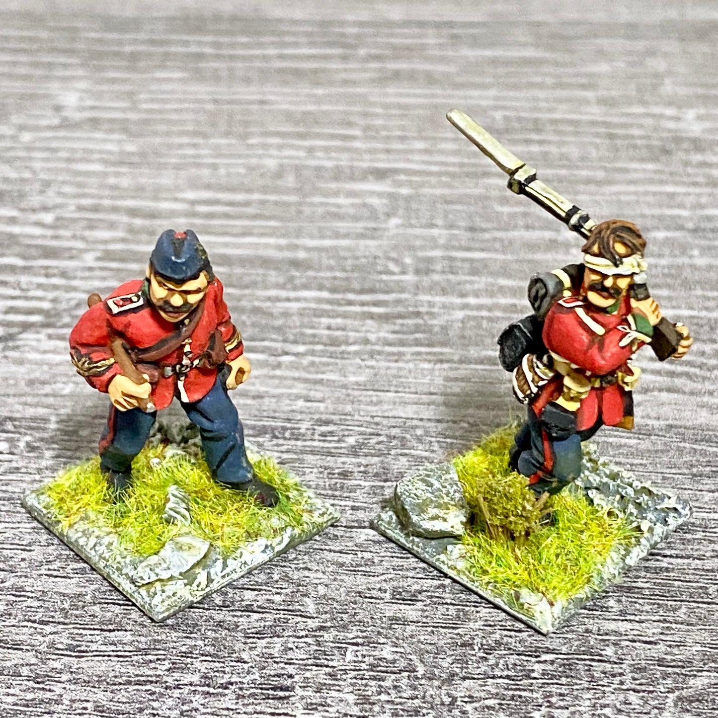 2x 28mm 24th Regiment Of Foot Painted Metal Miniatures Zulu 1879 Wargames #31