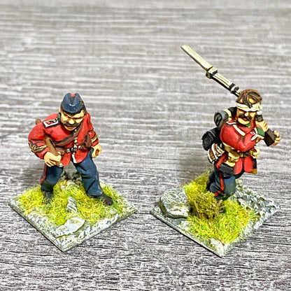 2x 28mm 24th Regiment Of Foot Painted Metal Miniatures Zulu 1879 Wargames #31