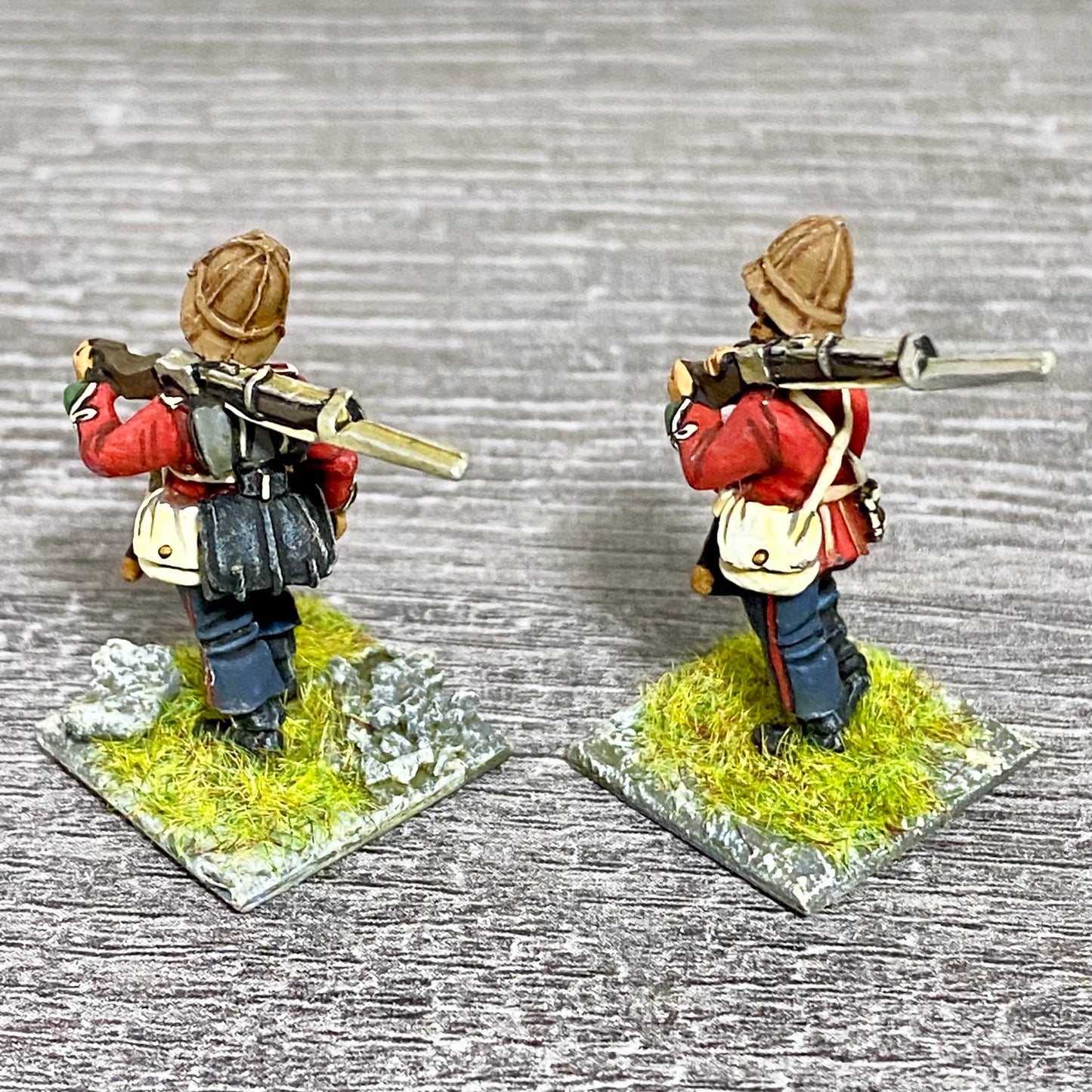 2x 28mm 24th Regiment Of Foot Painted Metal Miniatures Zulu 1879 Wargames #34