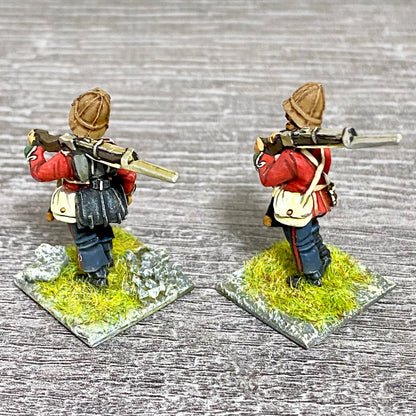 2x 28mm 24th Regiment Of Foot Painted Metal Miniatures Zulu 1879 Wargames #34