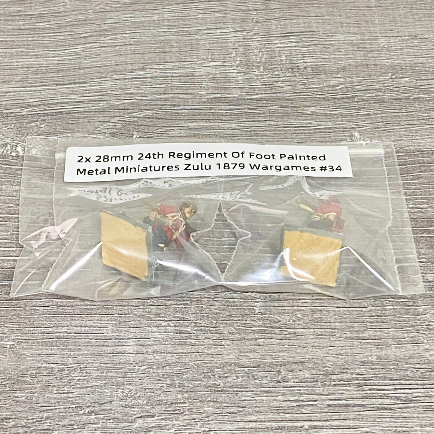 2x 28mm 24th Regiment Of Foot Painted Metal Miniatures Zulu 1879 Wargames #34