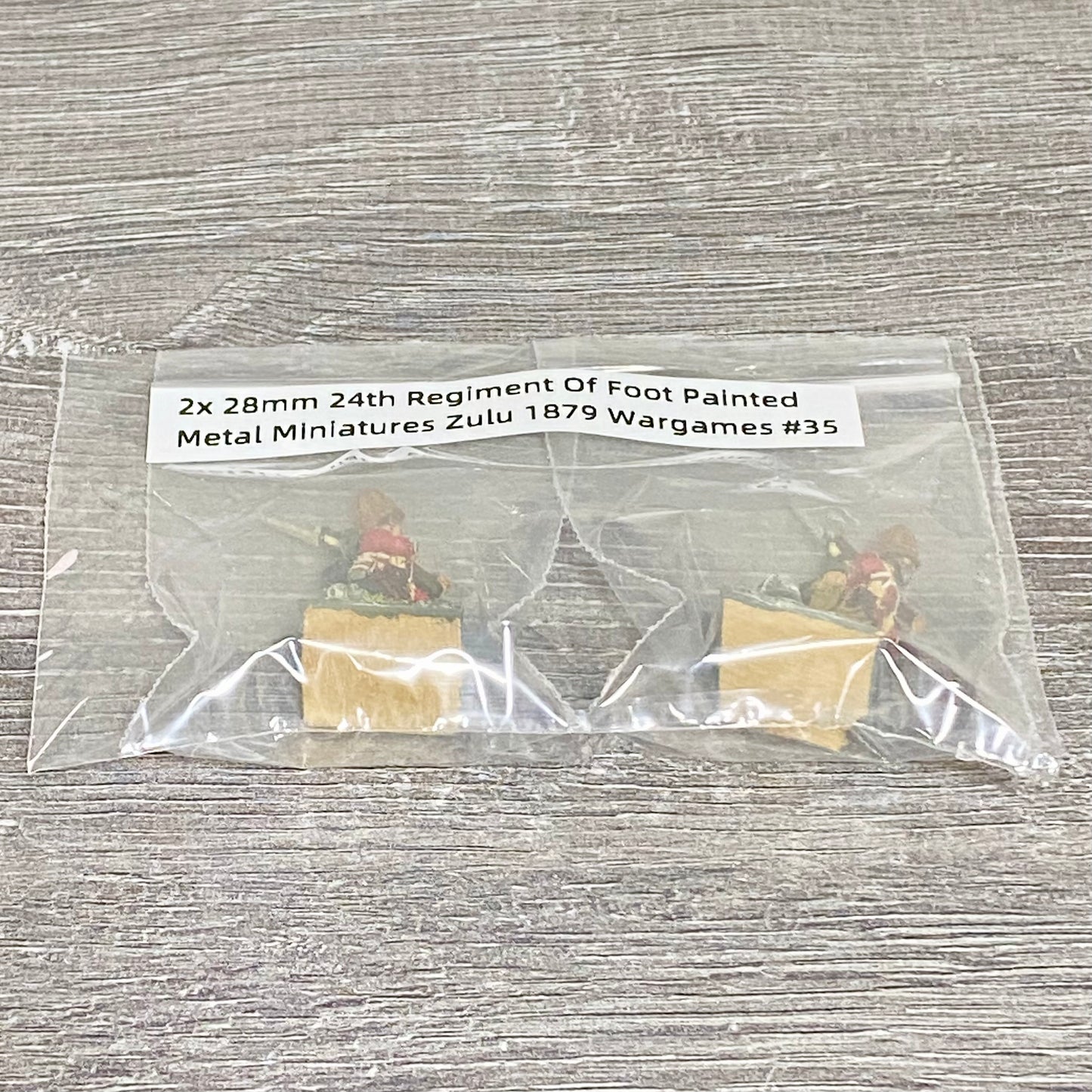 2x 28mm 24th Regiment Of Foot Painted Metal Miniatures Zulu 1879 Wargames #35