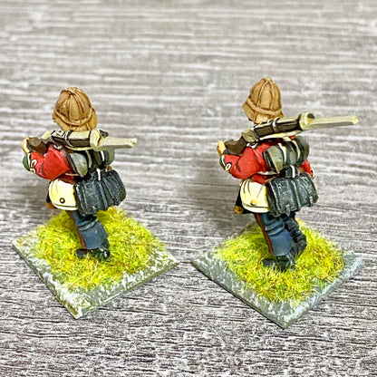 2x 28mm 24th Regiment Of Foot Painted Metal Miniatures Zulu 1879 Wargames #36