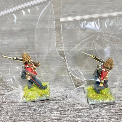 2x 28mm 24th Regiment Of Foot Painted Metal Miniatures Zulu 1879 Wargames #36