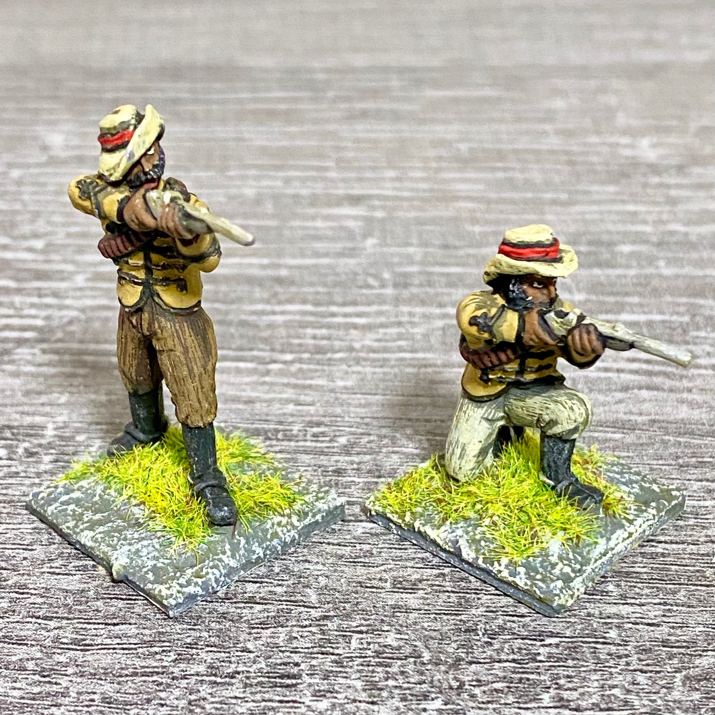 2x 28mm Zulus Fig Unmounted Painted Metal Miniatures Zulu War Black Powder #1