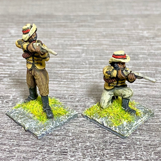2x 28mm Zulus Fig Unmounted Painted Metal Miniatures Zulu War Black Powder #1