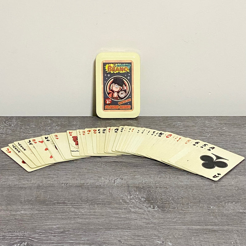 The Beano Dennis The Menace And Gnasher Playing Cards 100% Complete With Tin