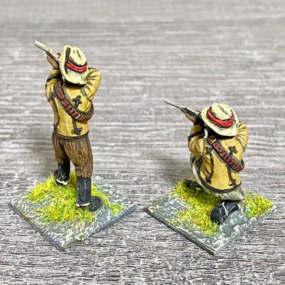 2x 28mm Zulus Fig Unmounted Painted Metal Miniatures Zulu War Black Powder #1