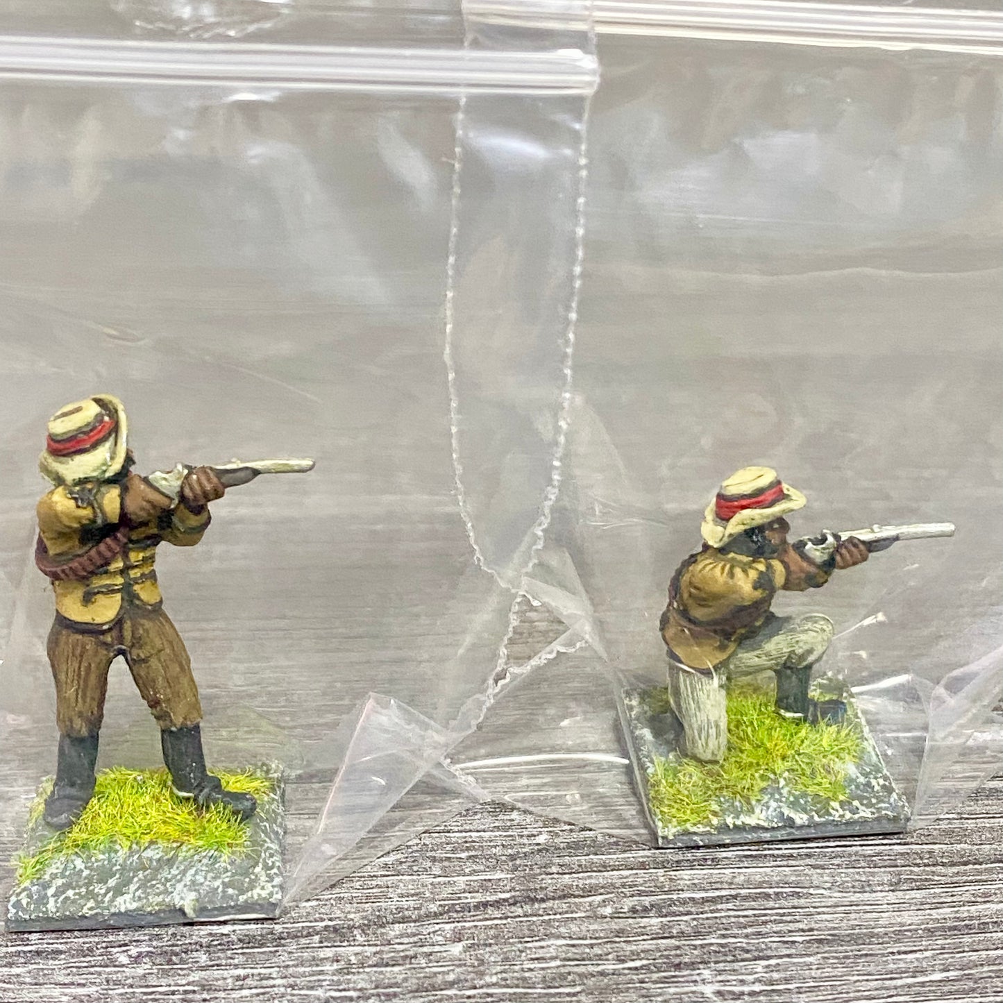 2x 28mm Zulus Fig Unmounted Painted Metal Miniatures Zulu War Black Powder #1