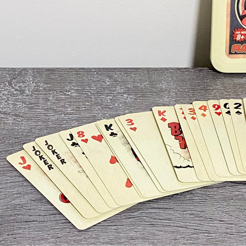 The Beano Dennis The Menace And Gnasher Playing Cards 100% Complete With Tin