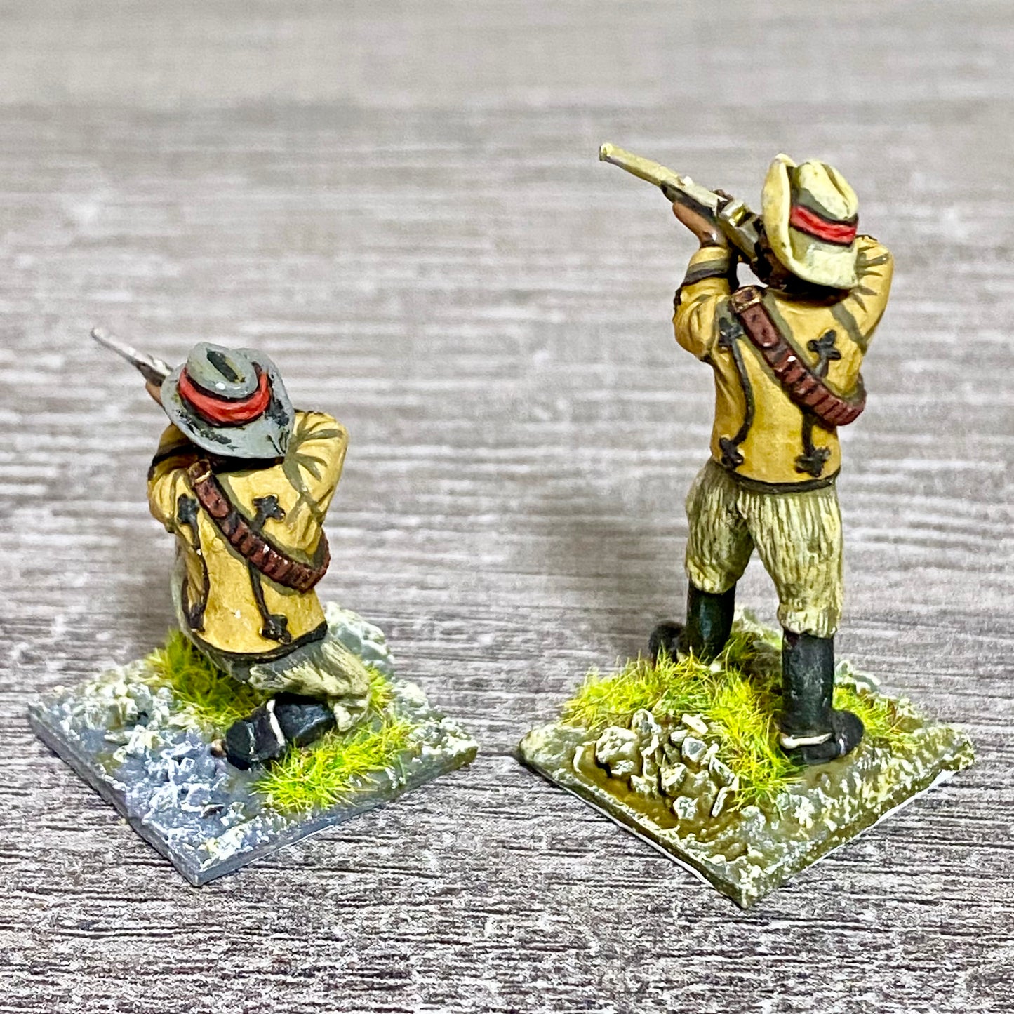 2x 28mm Zulus Fig Unmounted Painted Metal Miniatures Zulu War Black Powder #2